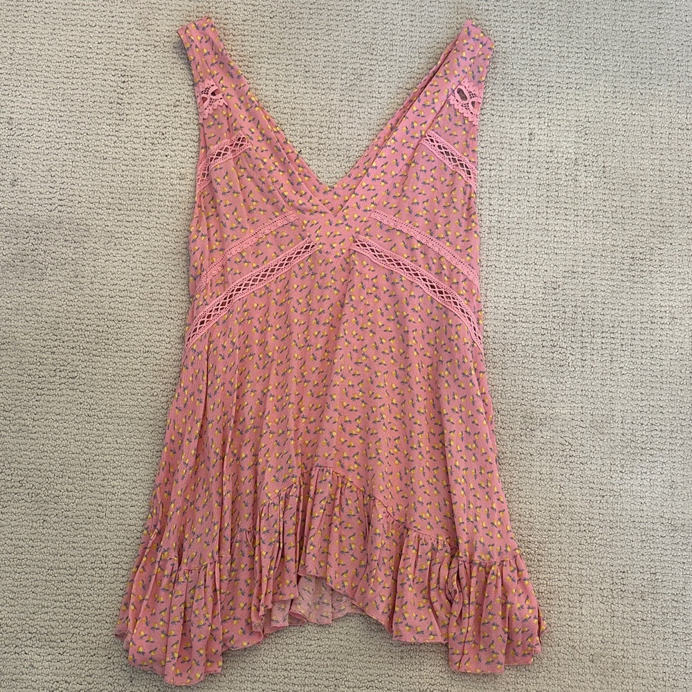 Free People Pink lemon dress